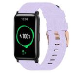 For Honor Watch ES 20mm Nylon Woven Watch Band(Light Purple)