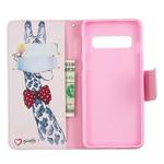 Colored Drawing Pattern Horizontal Flip Leather Case for Samsung Galaxy S10,with Holder & Card Slots & Wallet(Deer)