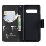 Colored Drawing Pattern Horizontal Flip Leather Case for Samsung Galaxy S10,with Holder & Card Slots & Wallet(Smirk)