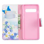 Colored Drawing Pattern Horizontal Flip Leather Case for Samsung Galaxy S10,with Holder & Card Slots & Wallet(Butterfly Love)