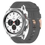 For Samsung  Galaxy Watch 4 Classic 42mm 20mm Nylon Woven Watch Band(Dark Grey)