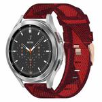 For Samsung  Galaxy Watch 4 Classic 46mm 20mm Nylon Woven Watch Band(Red)