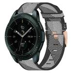 For Samsung Galaxy Watch 42mm 20mm Nylon Woven Watch Band(Grey)