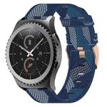 For Samsung Gear S2 Classic 20mm Nylon Woven Watch Band(Blue)