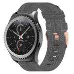 For Samsung Gear S2 Classic 20mm Nylon Woven Watch Band(Dark Grey)