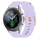 For Samsung Galaxy Watch3 45mm 22mm Nylon Woven Watch Band(Light Purple)