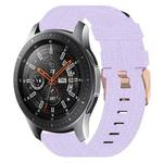 For Samsung Galaxy Watch 46mm 22mm Nylon Woven Watch Band(Light Purple)