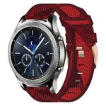 For Samsung Gear S3 Classic 22mm Nylon Woven Watch Band(Red)