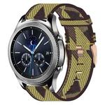 For Samsung Gear S3 Classic 22mm Nylon Woven Watch Band(Yellow)