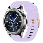 For Samsung Gear S3 Classic 22mm Nylon Woven Watch Band(Light Purple)