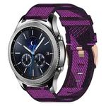For Samsung Gear S3 Classic 22mm Nylon Woven Watch Band(Purple)