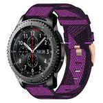 For Samsung Gear S3 Frontier 22mm Nylon Woven Watch Band(Purple)