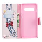Colored Drawing Pattern Horizontal Flip Leather Case for Samsung Galaxy S10 Plus,with Holder & Card Slots & Wallet(Deer)