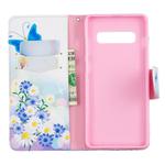 Colored Drawing Pattern Horizontal Flip Leather Case for Samsung Galaxy S10 Plus,with Holder & Card Slots & Wallet(Butterfly Love)