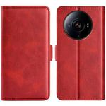For Xiaomi 12S Ultra Dual-side Magnetic Buckle Horizontal Flip Leather Phone Case(Red)