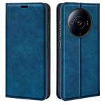 For Xiaomi 12S Ultra Retro-skin  Magnetic Suction Leather Phone Case(Dark Blue)