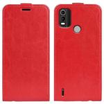 For Nokia C21 Plus R64 Texture Vertical Flip Leather Phone Case(Red)