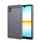 For Sony Xperia Ace 3 MOFI Gentleness Brushed Carbon Fiber Soft TPU Case(Gray)