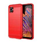 For Samsung Galaxy Xcover6 Pro / Xcover Pro 2 MOFI Gentleness Brushed Carbon Fiber Soft TPU Case(Red)