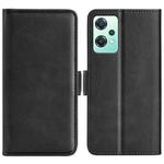 For OnePlus Nord CE 2 Lite Dual-side Magnetic Buckle Horizontal Flip Leather Phone Case(Black)
