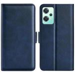 For OnePlus Nord CE 2 Lite Dual-side Magnetic Buckle Horizontal Flip Leather Phone Case(Dark Blue)