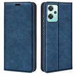 For OnePlus Nord CE 2 Lite Retro-skin Magnetic Suction Leather Phone Case(Dark Blue)