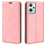 For OnePlus Nord CE 2 Lite Retro-skin Magnetic Suction Leather Phone Case(Pink)