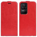 For Xiaomi Redmi K40S R64 Texture Vertical Flip Leather Phone Case(Red)