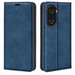 For Honor X40i  Retro-skin Magnetic Suction Leather Phone Case(Dark Blue)