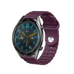 For Amazfit GTS 20mm Corrugated Silicone Watch Band(Purple)