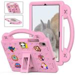 For Samsung Galaxy Tab A7 10.4 2020 T500/T505 Handle Kickstand Children EVA Shockproof Tablet Case(Pink)