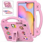 For Samsung Galaxy Tab S6 Lite 10.4 2020/2022 Handle Kickstand Children EVA Shockproof Tablet Case(Pink)