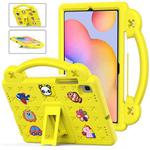 For Samsung Galaxy Tab S6 Lite 10.4 2020/2022 Handle Kickstand Children EVA Shockproof Tablet Case(Yellow)