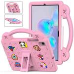 For Samsung Galaxy Tab S6 10.5 2019 T860/T865 Handle Kickstand Children EVA Shockproof Tablet Case(Pink)