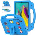 For Samsung Galaxy Tab S5e 10.5 2019 T720/T725 Handle Kickstand Children EVA Shockproof Tablet Case(Sky Blue)