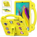 For Samsung Galaxy Tab S5e 10.5 2019 T720/T725 Handle Kickstand Children EVA Shockproof Tablet Case(Yellow)