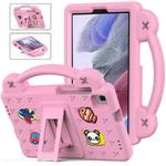 For Samsung Galaxy Tab A7 Lite 8.7 2021 T220/T225 Handle Kickstand Children EVA Shockproof Tablet Case(Pink)