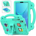 For Huawei MediaPad M5 8.4 Handle Kickstand Children EVA Shockproof Tablet Case(Mint Green)