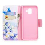 Colored Drawing Pattern Horizontal Flip Leather Case for Samsung GalaxyA6,with Holder & Card Slots & Wallet(Butterfly Love)