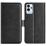 For ZTE V40 Pro Dual-side Magnetic Buckle Flip Leather Phone Case(Black)