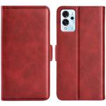 For ZTE V40 Pro Dual-side Magnetic Buckle Flip Leather Phone Case(Red)