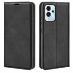 For ZTE Blade V40 Pro Retro-skin Magnetic Suction Leather Phone Case(Black)