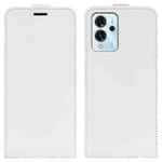 For ZTE Blade V40 Pro R64 Texture Vertical Flip Leather Phone Case(White)