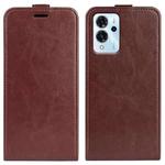 For ZTE Blade V40 Pro R64 Texture Vertical Flip Leather Phone Case(Brown)