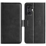 For Xiaomi Poco F4 GT Dual-side Magnetic Buckle Flip Leather Phone Case(Black)
