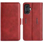 For Xiaomi Poco F4 GT Dual-side Magnetic Buckle Flip Leather Phone Case(Red)