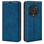 For Honor Magic4 Pro Retro-skin Magnetic Suction Leather Phone Case(Dark Blue)