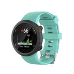 For Garmin Forerunner 45 / Forerunner 45S Universal Twill Solid Color Silicone Watch Band(Teal)