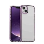 For iPhone 14 PC + TPU Full Coverage Shockproof Phone Case (Transparent Purple)