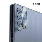 2 PCS For Samsung Galaxy Z Fold4 5G / W23 ENKAY Hat-Prince 9H Rear Lens Tempered Glass Film(Black)